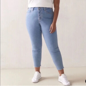 Levi's Wedgie Skinny Raw Hem Button Fly Jeans- 18W